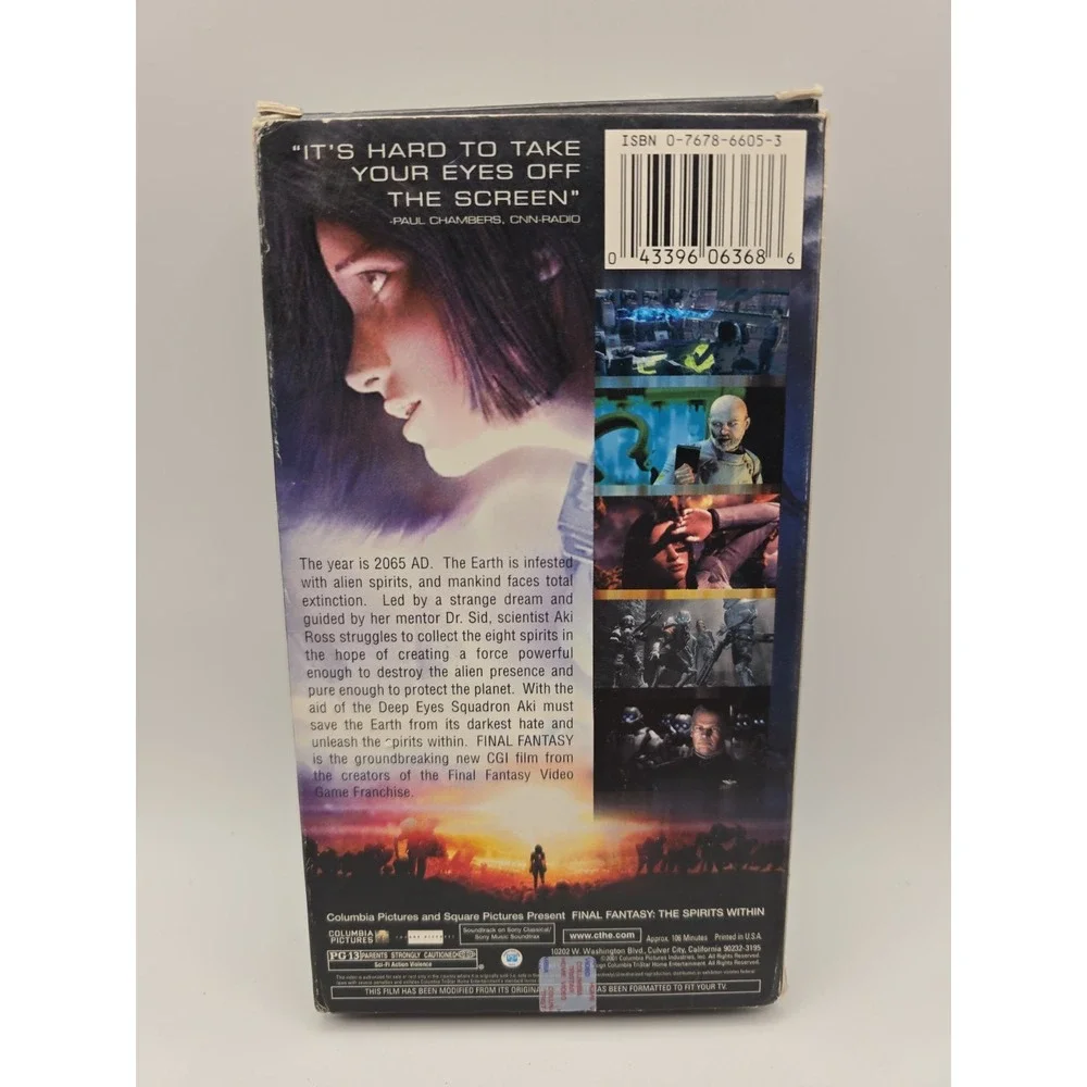 Final Fantasy: The Spirits Within (VHS, 2001)